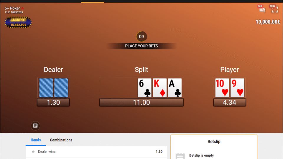 6 plus poker live game gameplay