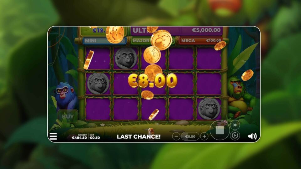 Bad Baboons slot game desktop