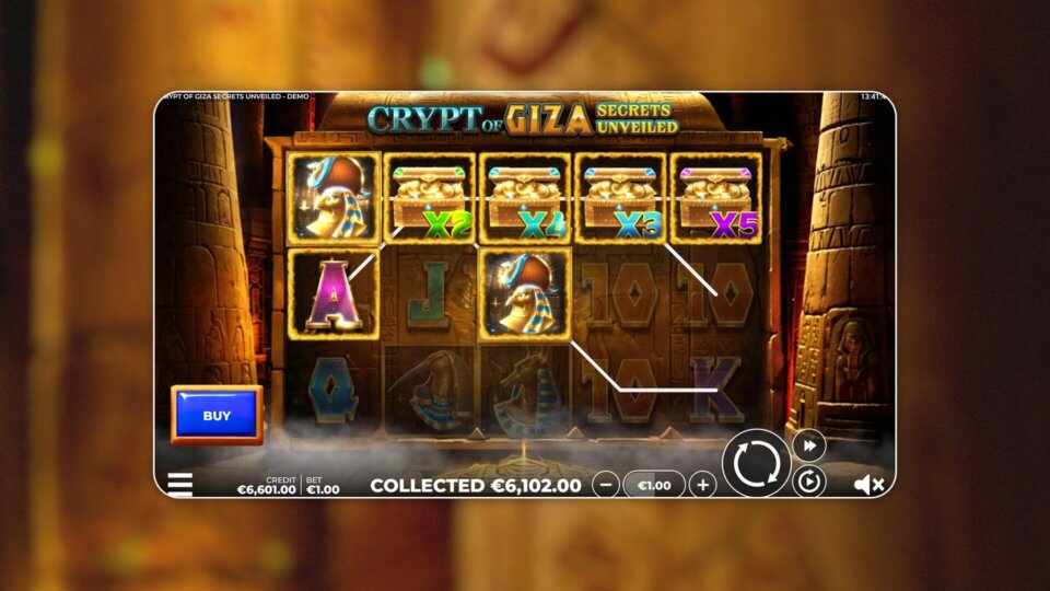 crypt of giza secrets unveiled slot game desktop