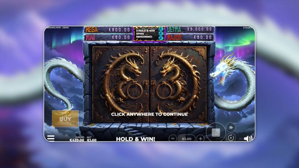 dragons fate slot game hold and win