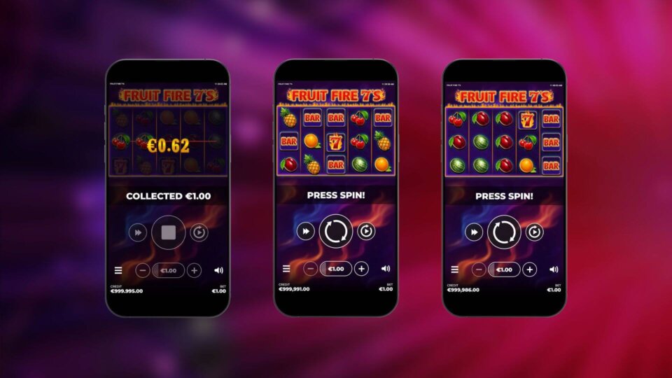 Fruit Fire 7's slot game mobile