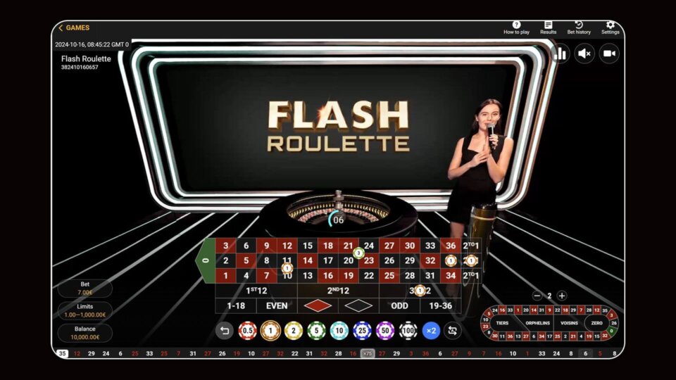 flash roulette live game desktop