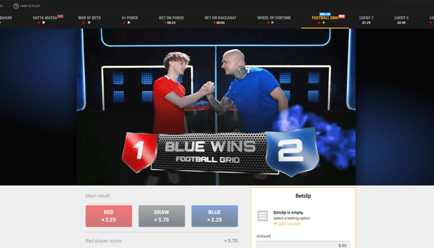 football grid live game gameplay