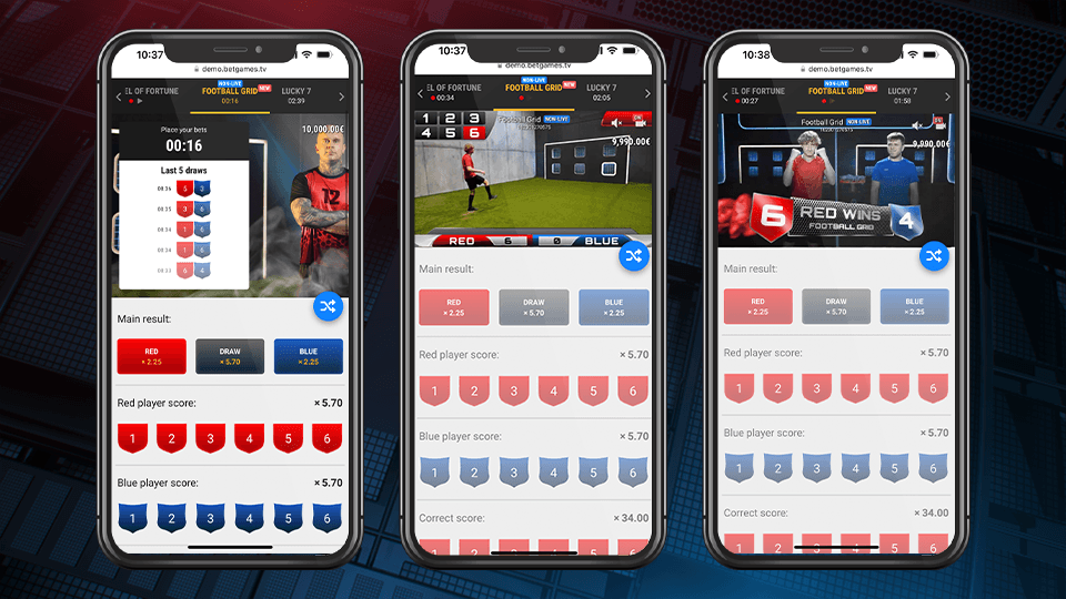 football grid live game mobile