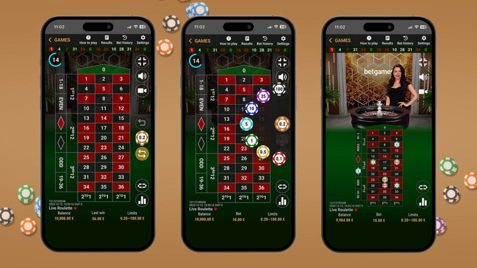 live roulette live game mobile