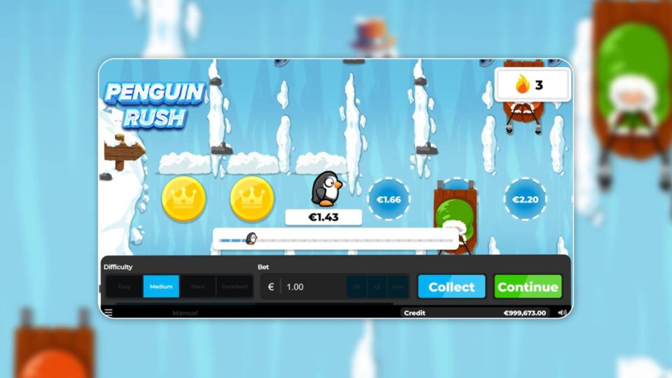 penguin rush tap game desktop