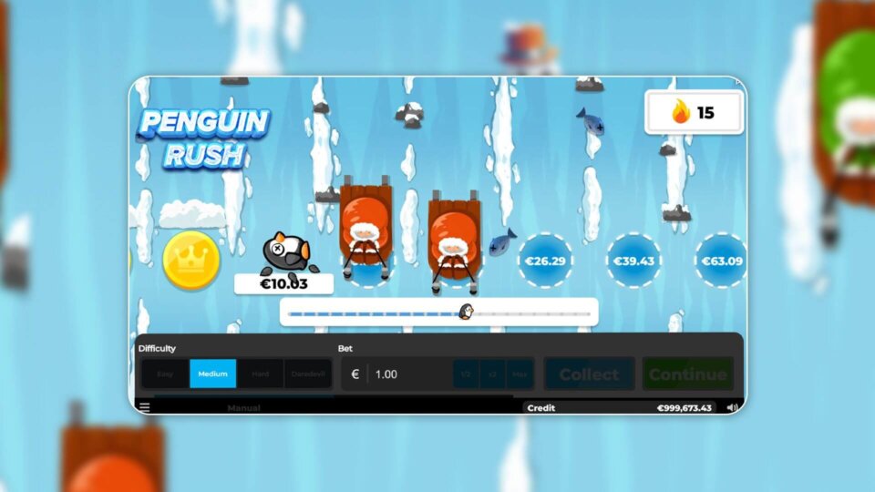 penguin rush tap game gameplay