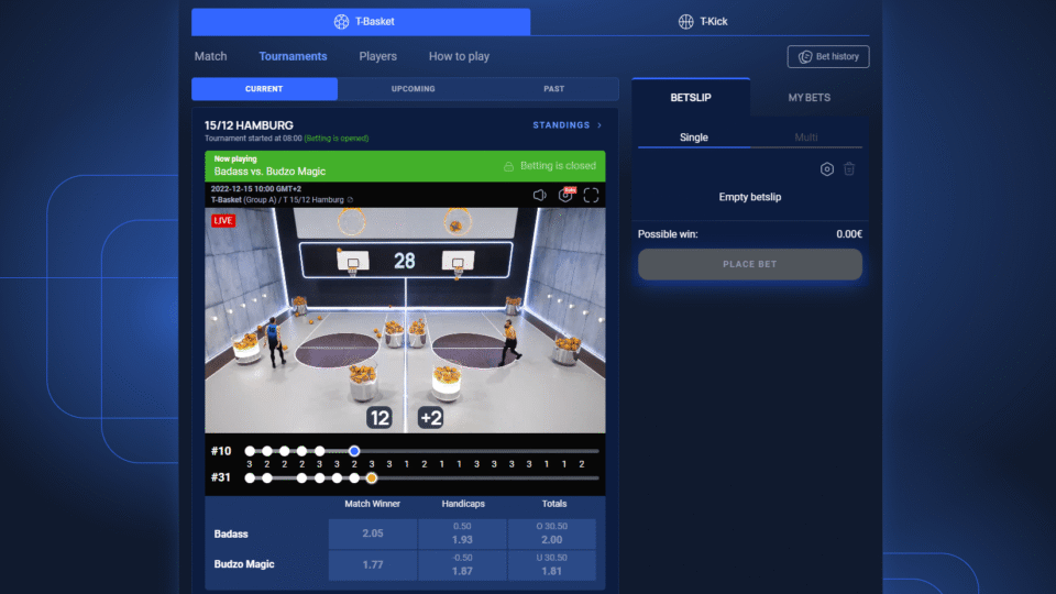 t basket live game desktop