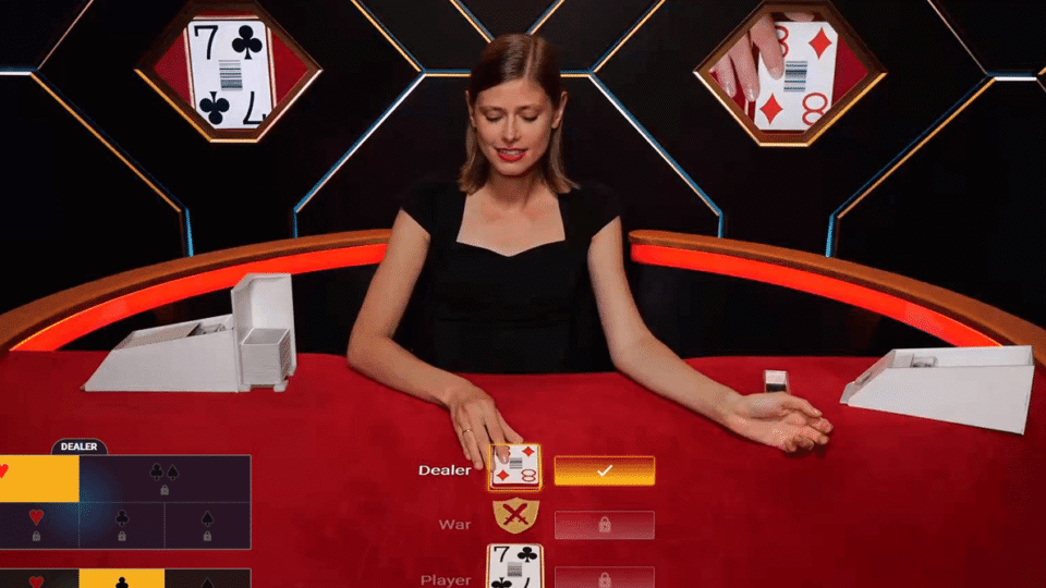war of bets live cards game gameplay